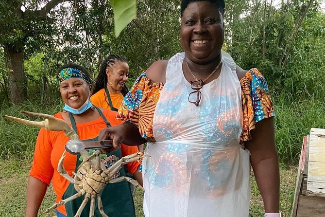 A Evening Cultural Experience Through Food Cooking Class St. Croix - A St. Croix dinner that begins with the crab