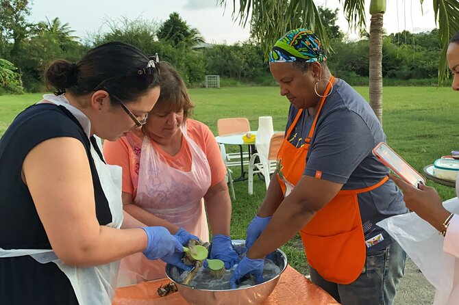 A Evening Cultural Experience Through Food Cooking Class St. Croix - Crucian 101 while the crabs cook