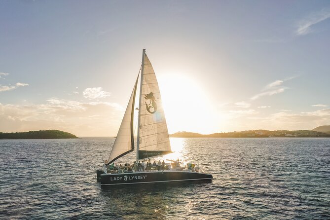 Days End Sunset Sail Open Bar & Hors D'oeuvres STT Ritz-Carlton - Sailing into the St. Thomas sunset