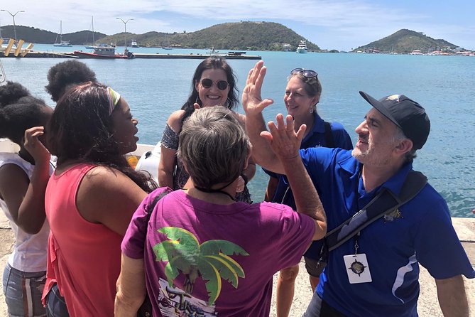 Fantastic St. Thomas Race - The finish, food, and post-race relief