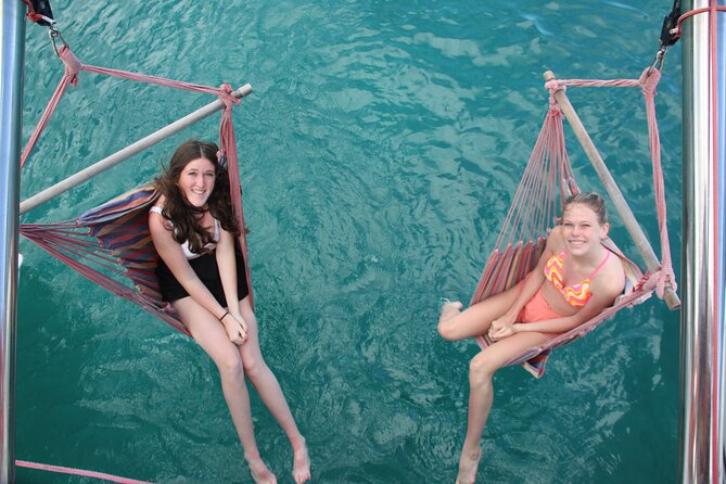 Full Day Private Charter on Luxury Catamaran Sailing. - The best seats are on the trampolines and at the stern