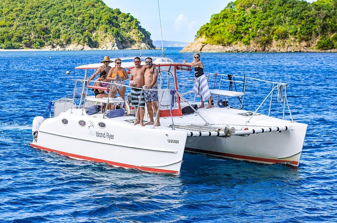 Full or Half Day Private Power Catamaran- USVI Beach and Snorkel - Captains shape the day