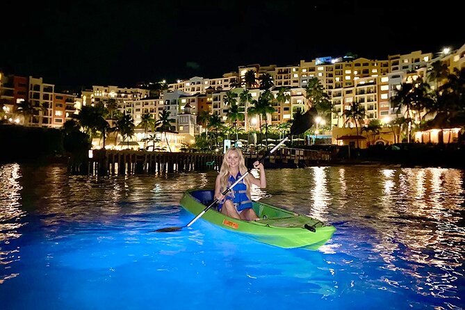 Glow Boats LED Night Kayak from Marriott Frenchman's Cove - Arriving at Marriott Frenchman’s Cove Dock