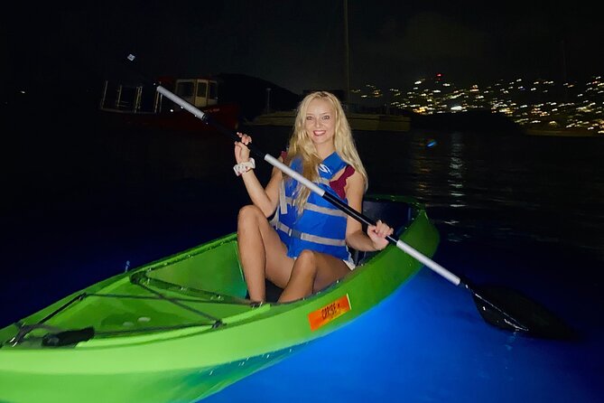 Glow Boats LED Night Kayak, Marriott Frenchman's Cove Dock, USVI - Why nighttime kayaking feels different in St. Thomas
