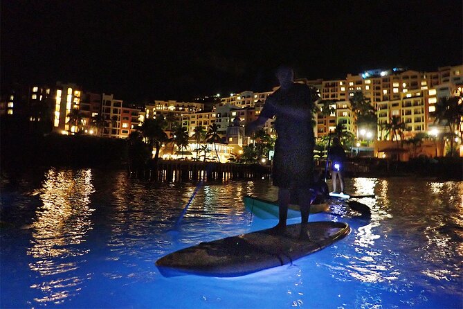 Glow Boats LED Night Kayak, Marriott Frenchman's Cove Dock, USVI - Paddling under the LED glow