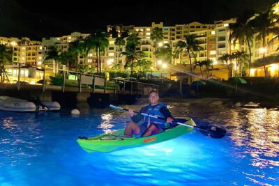 Glow Boats LED Night Kayak, Marriott Frenchman’s Cove Dock, USVI