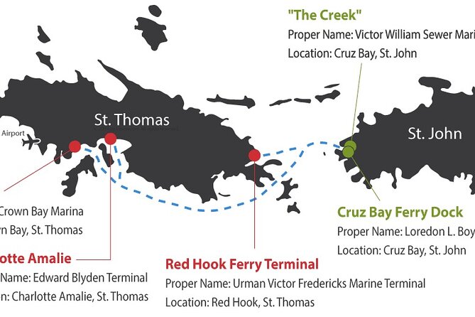 Paradise Taxi & Tours USVI- St. Thomas - Airport Transfer to Red Hook Ferry - Pickup details deserve a careful check