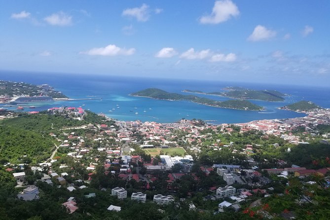 Paradise Taxi & Tours USVI - St. Thomas, Virgin Islands- Island Scenic Tour - Skyline Drive shows the harbor from another angle