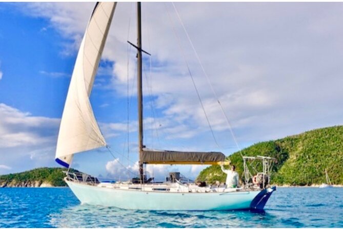 Private Day Charter Classic Sailboat - Second stop near Honeymoon Beach and Caneel Bay