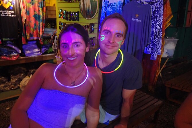St Thomas Night Kayak Tour - Looking below for tarpon and other nighttime life