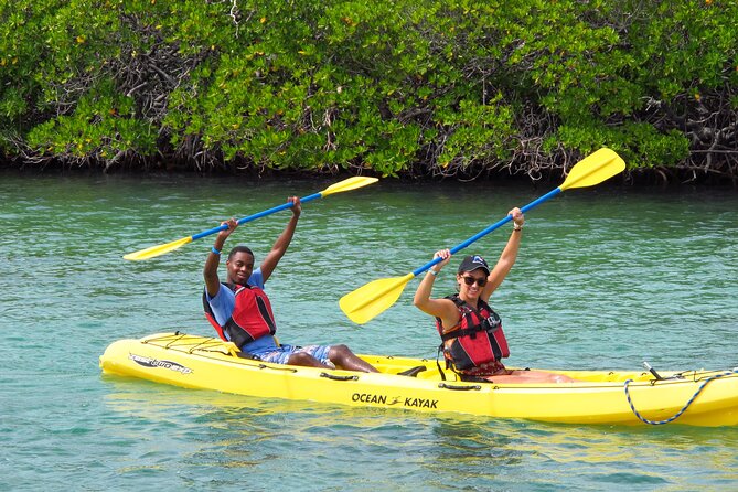 St Thomas Shore Excursion: Mangrove Lagoon Kayak and Snorkel Tour - Cas Cay adds birds, crabs, cliffs, and local stories