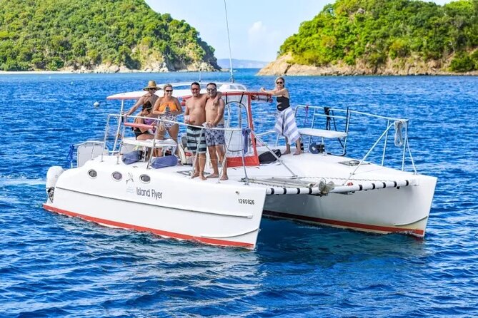 St Thomas~St John Snorkel, Swim & Beach Trip on MV Island Flyer - A St. John beach stop with a swim from the boat