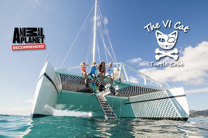 Turtle Cove Catamaran Snorkel and Sail at Little Buck Island STT - Snorkeling at Turtle Cove
